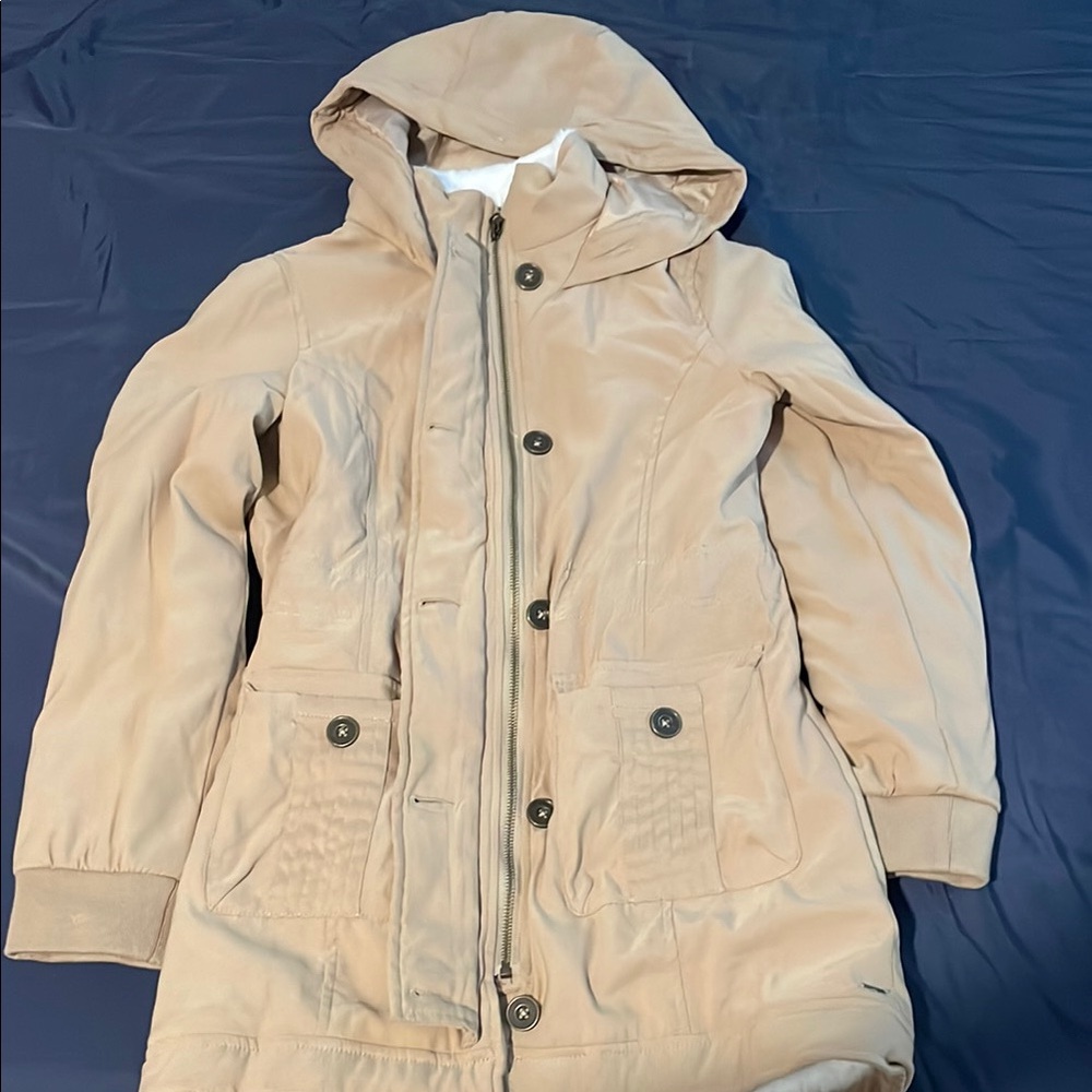 Aeropostale Tan Hooded Jacket